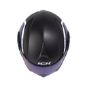 CASCO ABATIBLE ICH 3110 DOBLE VISOR XPACER NEGRO AZUL OSCURO MATE VISOR AZUL