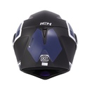 CASCO ABATIBLE ICH 3110 DOBLE VISOR XPACER NEGRO AZUL OSCURO MATE VISOR NEGRO