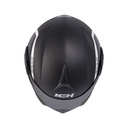 CASCO ABATIBLE ICH 3110 DOBLE VISOR XPACER NEGRO GRIS OSCURO MATE VISOR NEGRO