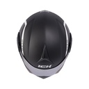 CASCO ABATIBLE ICH 3110 DOBLE VISOR XPACER NEGRO GRIS OSCURO MATE VISOR SILVER