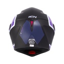 CASCO ABATIBLE ICH 3110 DOBLE VISOR XPACER NEGRO MORADO MATE VISOR SILVER