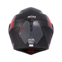 CASCO ABATIBLE ICH 3110 DOBLE VISOR XPACER NEGRO ROJO MATE VISOR NEGRO