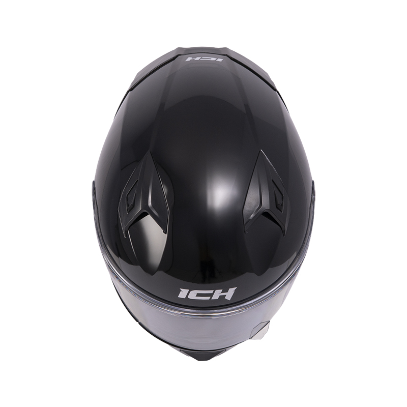 CASCO INTEGRAL ICH 503 SHADOWTEC NEGRO GRIS OSCURO BRILLO VISOR TRANSPARENTE