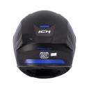 CASCO INTEGRAL ICH 503 SHADOWTECH NEGRO AZUL MATE VISOR NEGRO