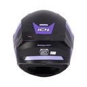 CASCO INTEGRAL ICH 503 SHADOWTECH NEGRO MORADO CLARO MATE VISOR NEGRO