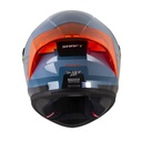CASCO INTEGRAL SHAFT 526SP EVO BANDOX AZUL NARANJA BRILLO