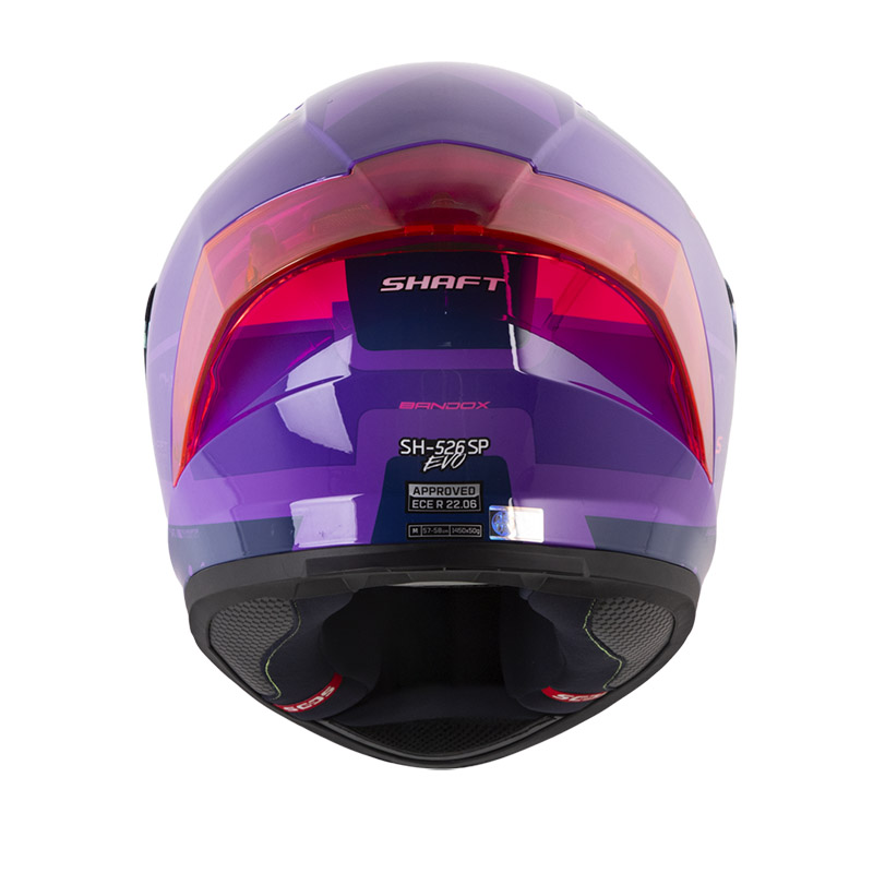 CASCO INTEGRAL SHAFT 526SP EVO BANDOX MORADO FUCSIA BRILLO