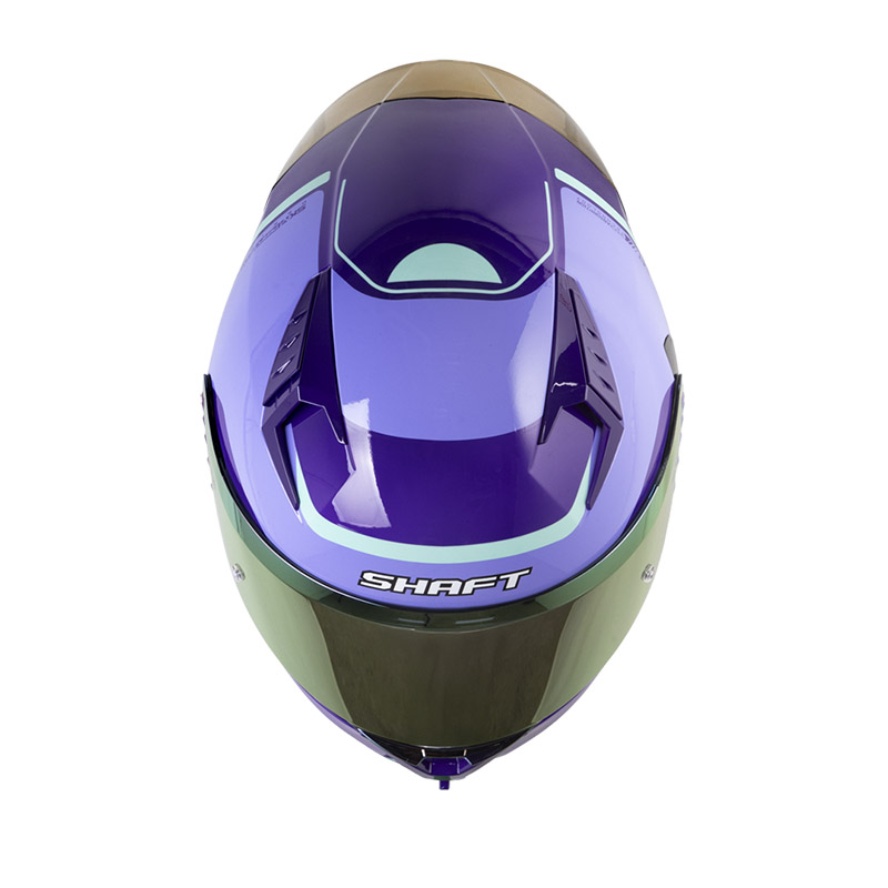 CASCO INTEGRAL SHAFT 526SP EVO NIHON MORADO TURQUESA BRILLO