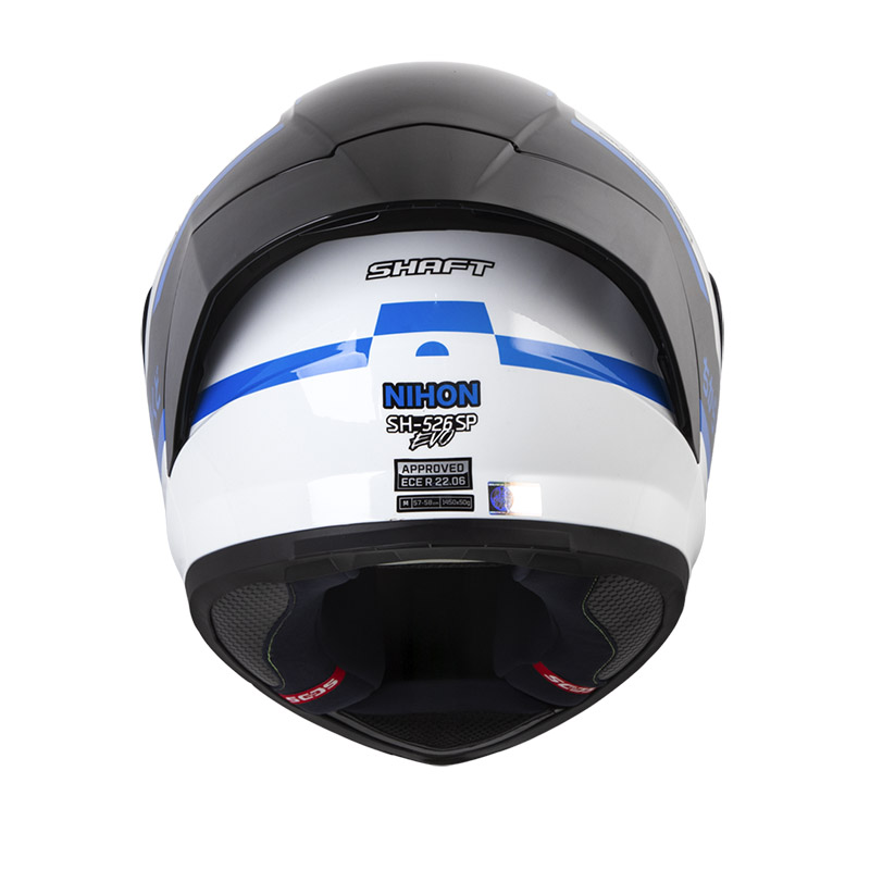 CASCO INTEGRAL SHAFT 526SP EVO NIHON NEGRO AZUL BRILLO