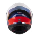 CASCO INTEGRAL SHAFT 526SP EVO RAIXX BLANCO PERLA ROJO BRILLO