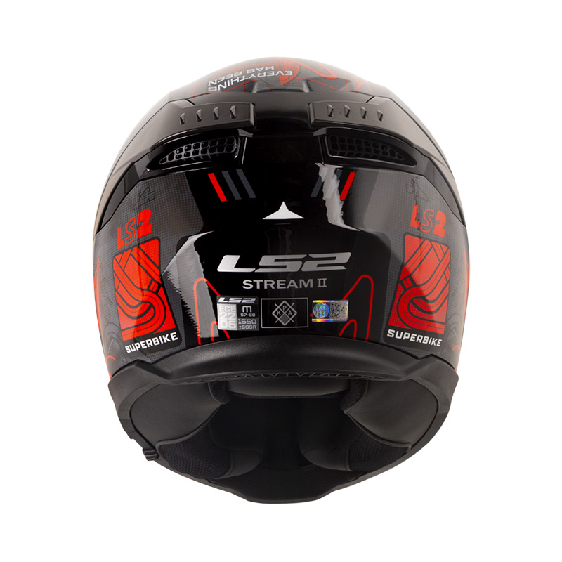 CASCO INTEGRAL LS2 808 DOBLE VISOR STREAM I GP GRIS ROJO BRILLO