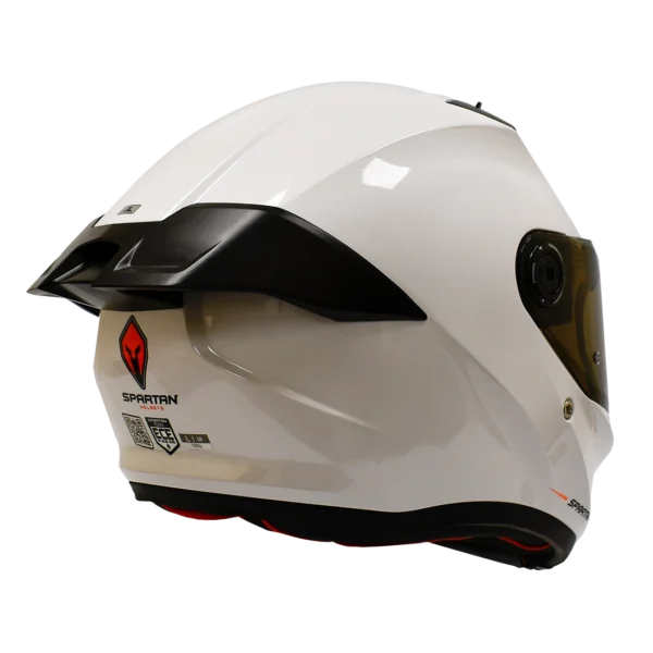 CASCO INTEGRAL SPARTAN FENIX SOLID BLANCO BRILLO