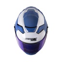 CASCO INTEGRAL SHAFT PRO 606SP DOBLE VISOR MR.INC GRIS CLARO AZUL CLARO BRILLO