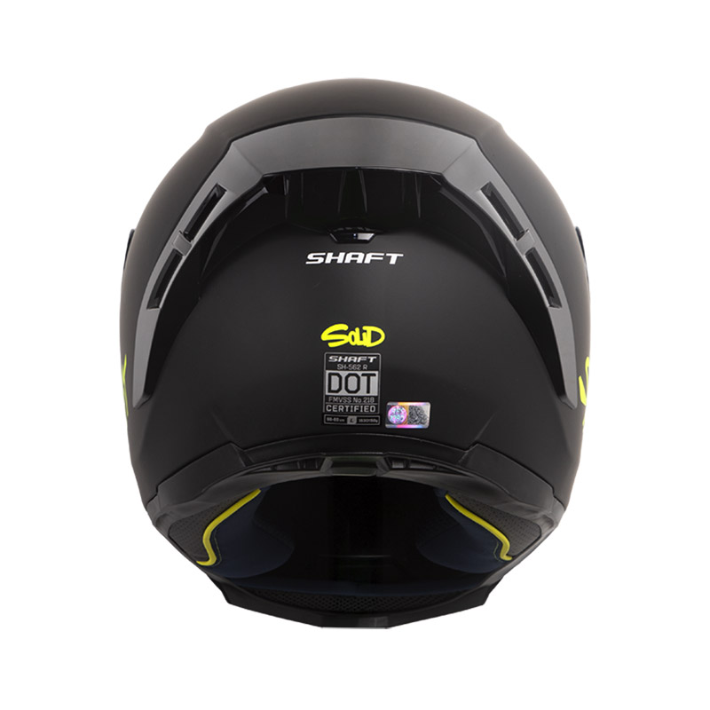 CASCO INTEGRAL SHAFT 562 R SOLID NEGRO AMARILLO MATE