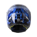 CASCO INTEGRAL SHAFT 562 R TOXIC NEGRO AZUL BRILLO
