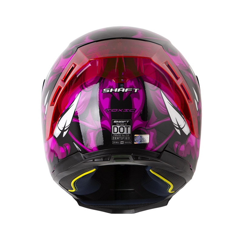 CASCO INTEGRAL SHAFT 562 R TOXIC NEGRO FUCSIA BRILLO