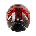 CASCO INTEGRAL SHAFT 562 R TOXIC NEGRO ROJO BRILLO
