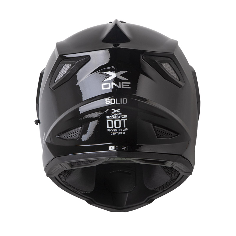 CASCO MULTIPROPOSITO X-ONE MX328 DOBLE VISOR SOLID NEGRO SILVER BRILLO