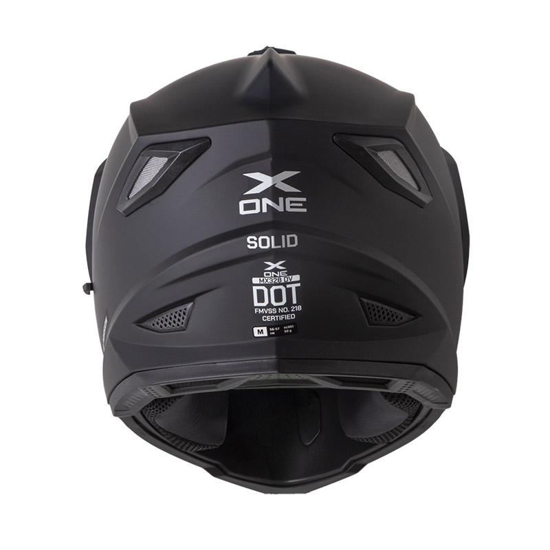 CASCO MULTIPROPOSITO X-ONE MX328 DOBLE VISOR SOLID NEGRO SILVER MATE