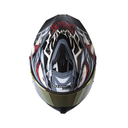 CASCO INTEGRAL SHAFT PRO 609 VENOM HORROR NEGRO GRIS OSCURO BRILLO