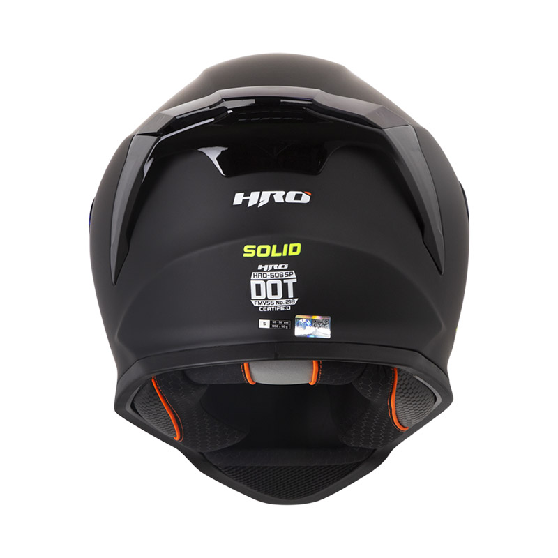 CASCO INTEGRAL HRO 506SP SOLID NEGRO AMARILLO MATE