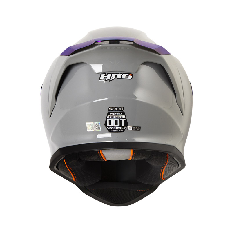 CASCO INTEGRAL HRO 506SP SOLID GRIS SILVER BRILLO