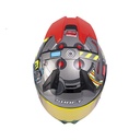 CASCO INTEGRAL SHAFT 560 EVO PROTONPACK GRIS METALIZADO ROJO BRILLO