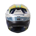 CASCO INTEGRAL SHAFT 560 EVO CRAWLER GRIS CLARO AZUL OSCURO BRILLO