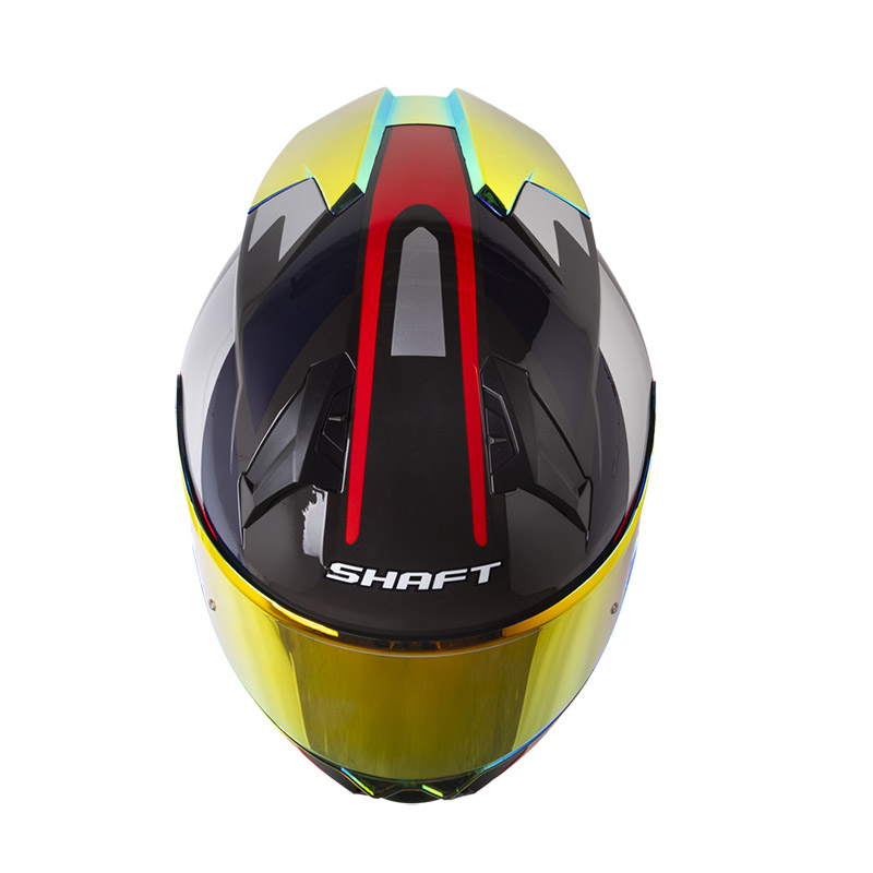 CASCO INTEGRAL SHAFT 560 EVO CRAWLER GRIS OSCURO ROJO BRILLO