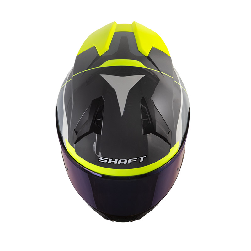 CASCO INTEGRAL SHAFT 560 EVO TEYK GRIS OSCURO AMARILLO BRILLO