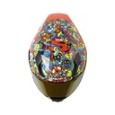 CASCO INTEGRAL SHAFT 562 R TOON WORL AZUL OSCURO AMARILLO BRILLO