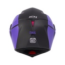 CASCO ABATIBLE ICH 3110 DOBLE VISOR XMAL NEGRO MORADO MATE VISOR SILVER