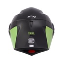 CASCO ABATIBLE ICH 3110 DOBLE VISOR XMAL NEGRO VERDE MATE VISOR NEGRO