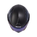 CASCO ABATIBLE ICH 3110 DOBLE VISOR BUZZ NEGRO AZUL MATE VISOR AZUL