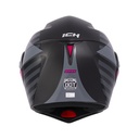 CASCO ABATIBLE ICH 3110 DOBLE VISOR BUZZ NEGRO FUCSIA MATE VISOR SILVER