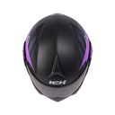 CASCO ABATIBLE ICH 3110 DOBLE VISOR BUZZ NEGRO MORADO CLARO MATE VISOR NEGRO