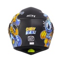 CASCO ABATIBLE ICH 3110S DOBLE VISOR CANDY BRAWL NEGRO AMARILLO MATE VISOR TRANSPARENTE