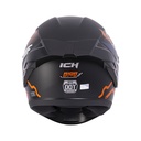 CASCO INTEGRAL ICH 501SP RIDABYTE NEGRO NARANJA MATE VISOR NEGRO