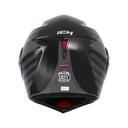 CASCO ABATIBLE ICH 3110 DOBLE VISOR BUZZ NEGRO FUCSIA BRILLO VISOR NEGRO