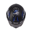 CASCO ABATIBLE ICH 3110 DOBLE VISOR MAGIC NEGRO BLANCO AZUL MATE VISOR NEGRO