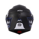 CASCO ABATIBLE ICH 3110 DOBLE VISOR MAGIC NEGRO BLANCO AZUL MATE VISOR NEGRO