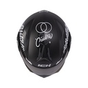 CASCO ABATIBLE ICH 3110 DOBLE VISOR MAGIC NEGRO BLANCO GRIS MATE VISOR NEGRO