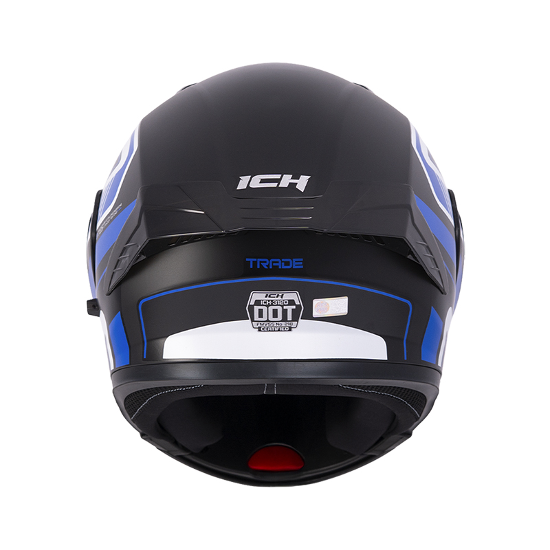 CASCO ABATIBLE ICH 3120 DOBLE VISOR TRADE NEGRO AZUL MATE VISOR NEGRO