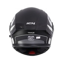 CASCO ABATIBLE ICH 3120 DOBLE VISOR TRADE NEGRO BLANCO MATE VISOR NEGRO