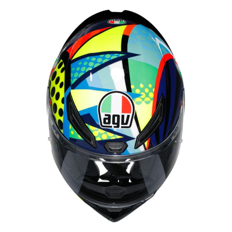 CASCO INTEGRAL AGV K1S ROSSI WINTER TEST 2020 NEGRO FULL COLOR BRILLO