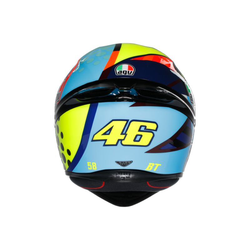 CASCO INTEGRAL AGV K1S ROSSI WINTER TEST 2020 NEGRO FULL COLOR BRILLO