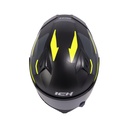 CASCO INTEGRAL ICH 503 SKP NEGRO AMARILLO MATE VISOR NEGRO