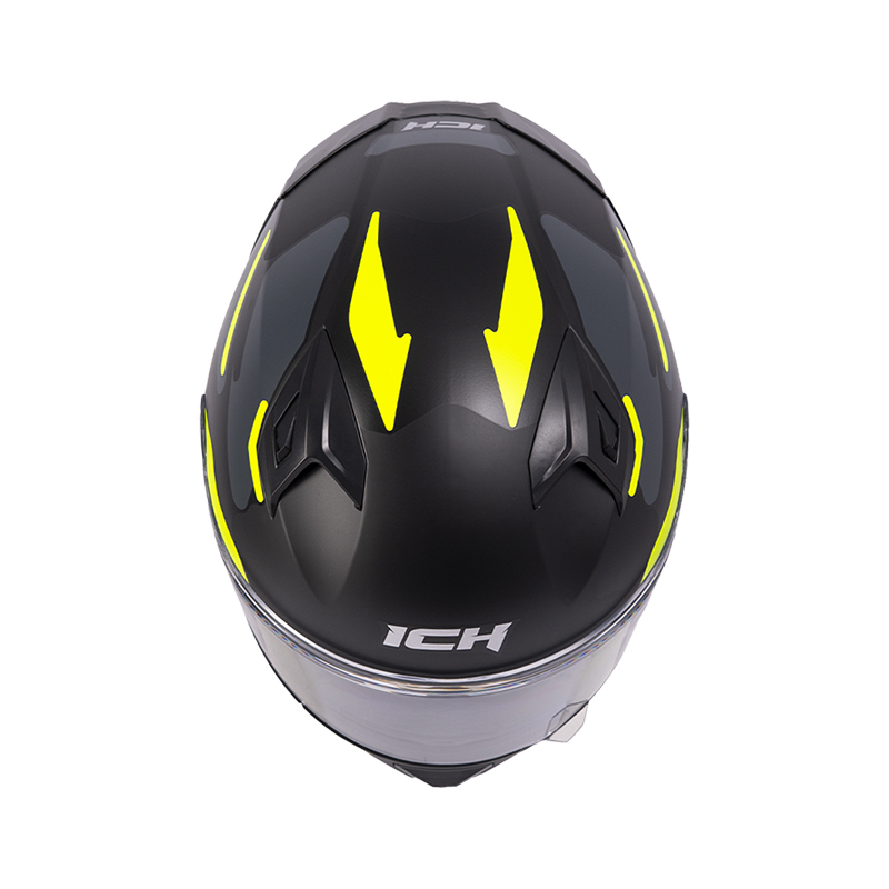 CASCO INTEGRAL ICH 503 SKP NEGRO AMARILLO MATE VISOR TRANSPARENTE