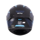 CASCO INTEGRAL ICH 503 SKP NEGRO AZUL CLARO MATE VISOR NEGRO