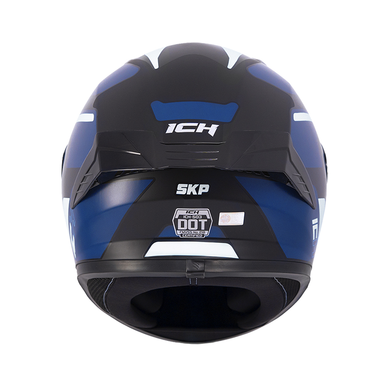 CASCO INTEGRAL ICH 503 SKP NEGRO BLANCO MATE VISOR NEGRO